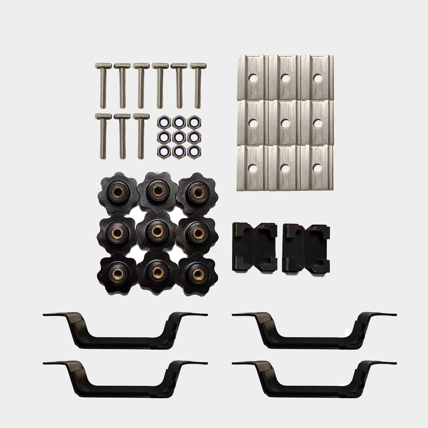 Olyyra Mounting Kit for Galaxy / Stellar / Galaxy Pro / Galaxy Light / Vision RTT – Standard, Wide, Round & Thick Crossbar Variants | Universal Roof Rack Rooftop Tent Hardware