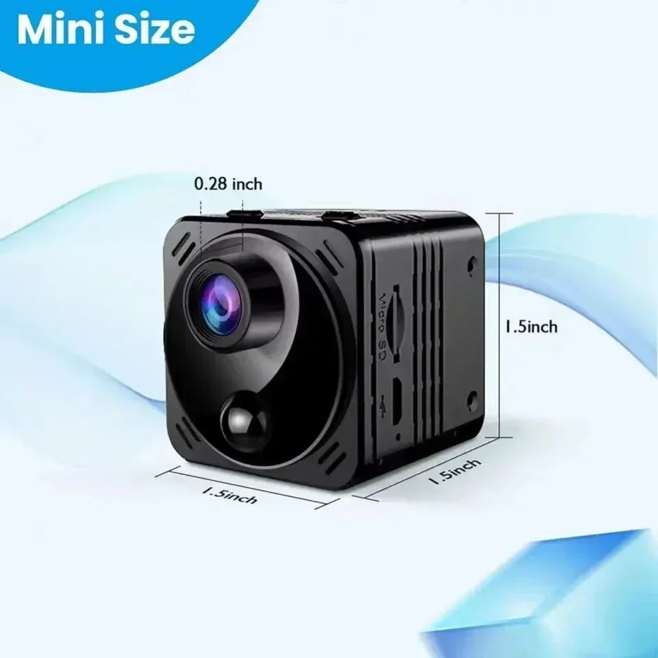 Olyyra 4K Mini WiFi Security Camera – Motion Detection, 160° Wide Angle, 10-Hour Battery, Night Vision & 256GB Storage for Home, Pet & Workplace Monitoring