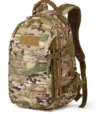 Olyyra 30L Urban Tactical Backpack – 500D Cordura Nylon, MOLLE/PALS System, 15" Laptop Sleeve, Side Hydration Holders, Breathable Cushioned Back Panel | Commuting, Travel & Outdoor Use