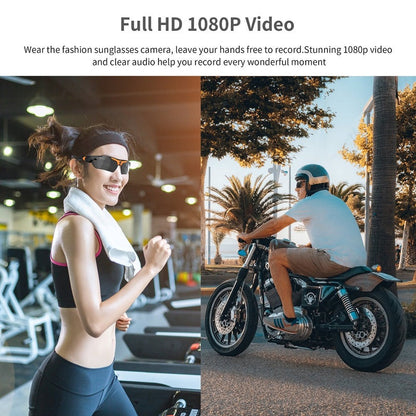 Olyyra Camera Sunglasses with Built-In Video Recorder – Hands-Free Recording, 4–5 Hour Battery, UV Protection & Plug-and-Play Design for Travel, Sports & Events