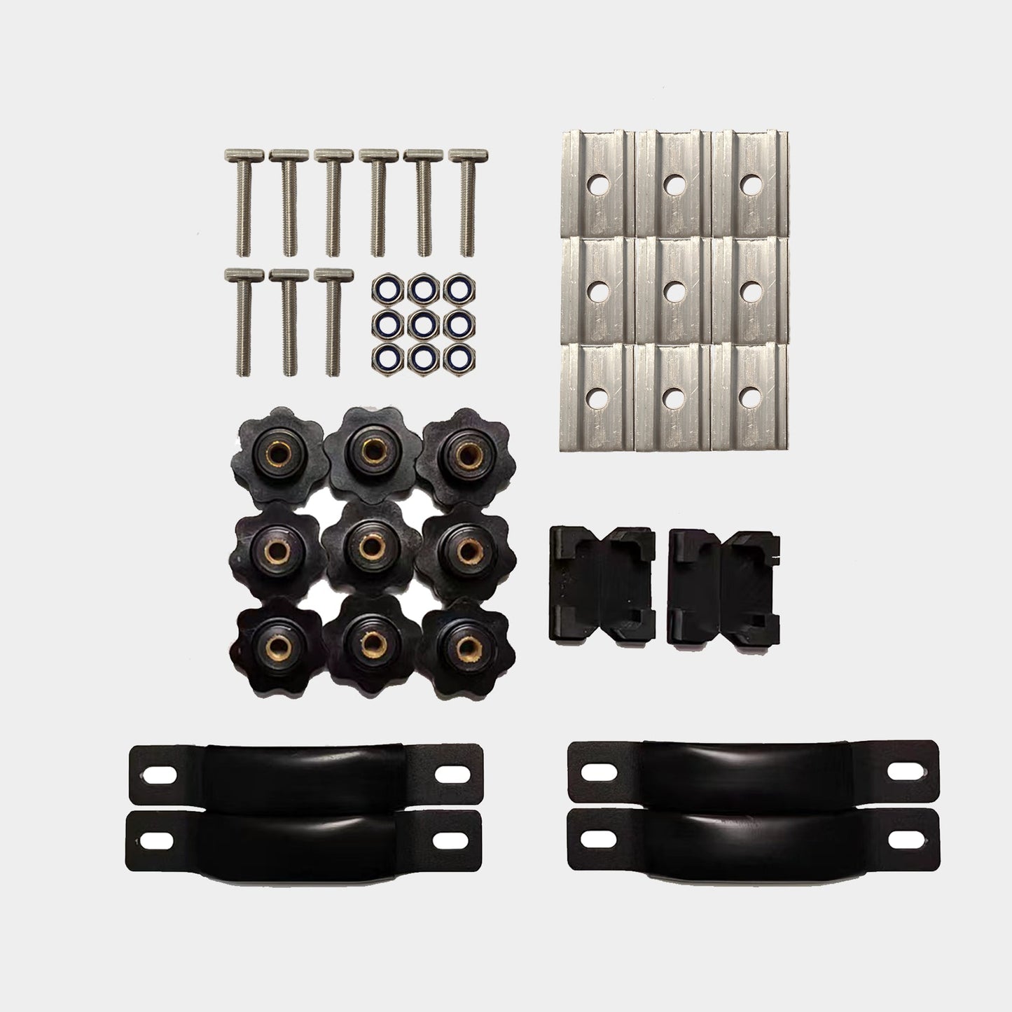 Olyyra Mounting Kit for Galaxy / Stellar / Galaxy Pro / Galaxy Light / Vision RTT – Standard, Wide, Round & Thick Crossbar Variants | Universal Roof Rack Rooftop Tent Hardware