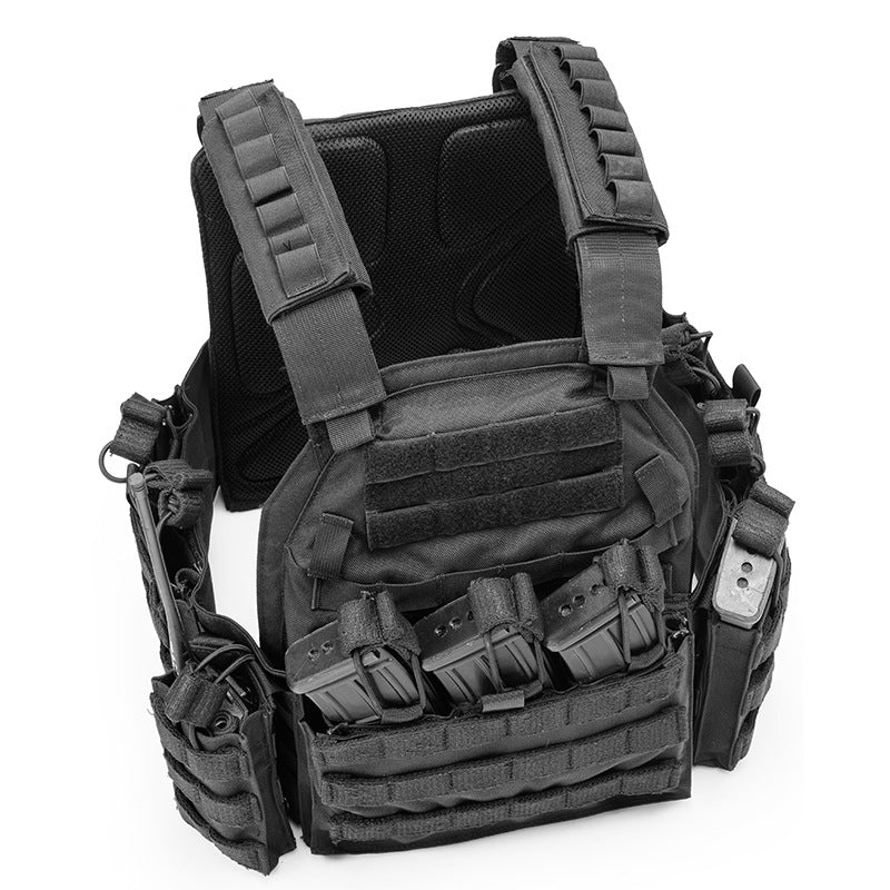 Olyyra Lightweight Quick-Dismantle Outdoor Vest – One-Way Release Buckle, 360° Protective Coverage, Detachable Sundry Bag & Mesh Shoulder Pad | Hiking, Camping & Backcountry Use