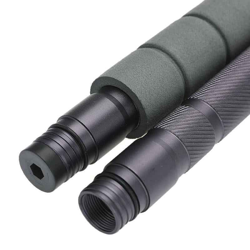Olyyra Collapsible Trekking Pole Set – 100% Aircraft-Grade Aluminum, EVA Foam Grip, Built-In Compass & Emergency Whistle, Metal & Rubber Tips Included | All-Terrain Hiking, Backpacking & Wilderness Survival