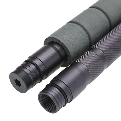 Olyyra Collapsible Trekking Pole Set – 100% Aircraft-Grade Aluminum, EVA Foam Grip, Built-In Compass & Emergency Whistle, Metal & Rubber Tips Included | All-Terrain Hiking, Backpacking & Wilderness Survival
