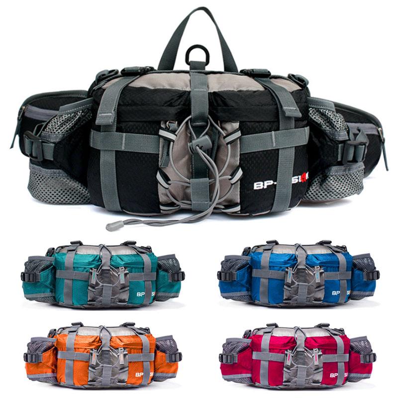 Olyyra Outdoor Hiking Hip Bag – 5L Waterproof Nylon Waist Pack with Dual Bottle Holders & 3 Carry Styles for Trail, Running & Travel