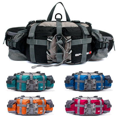 Olyyra Outdoor Hiking Hip Bag – 5L Waterproof Nylon Waist Pack with Dual Bottle Holders & 3 Carry Styles for Trail, Running & Travel