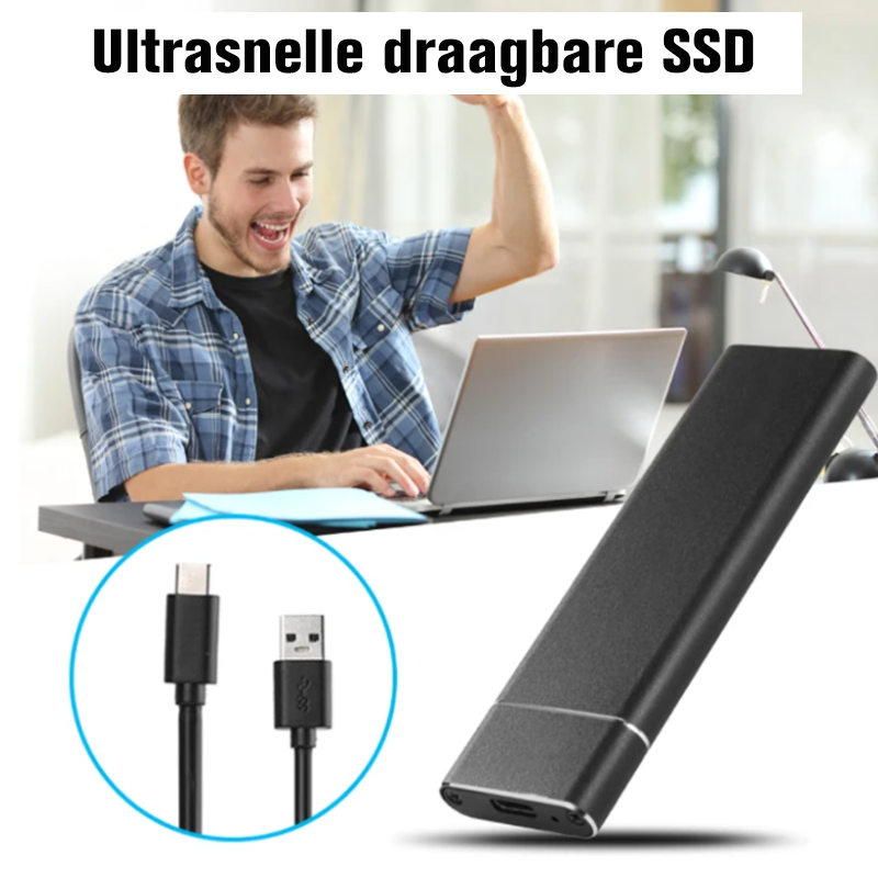 Olyyra Portable External SSD – Up to 520 MB/s Read/Write, Durable Aluminum Alloy, USB-C/USB 3.1, 1TB & 2TB | Windows, Android & Multi-Device Compatible