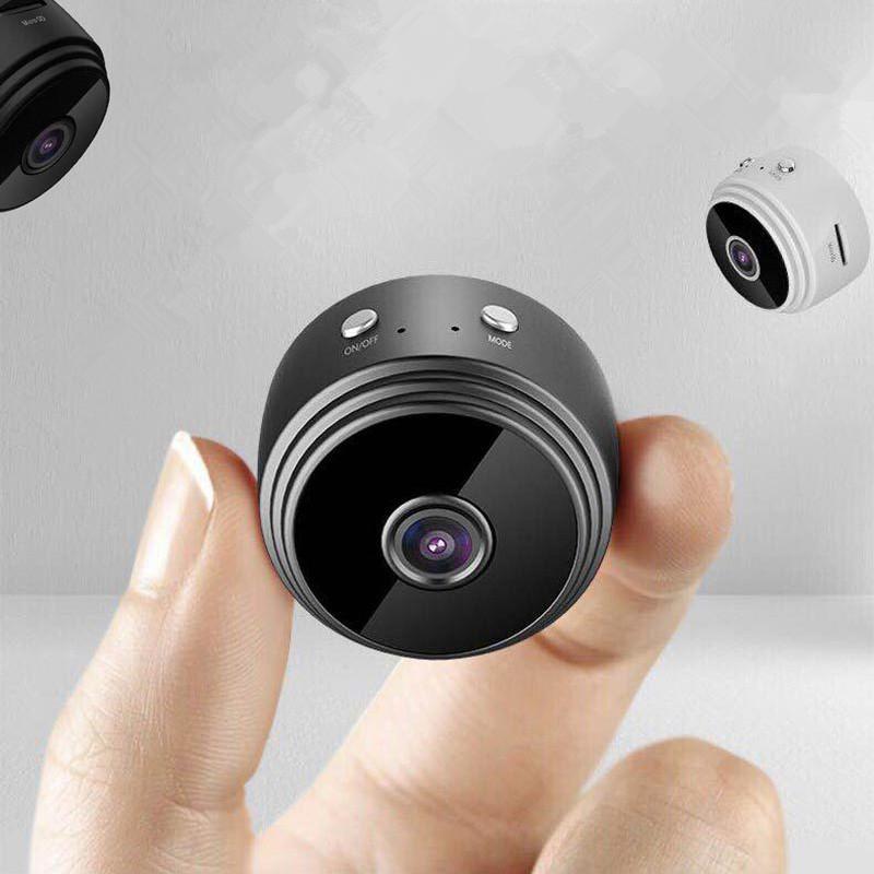 Olyyra Mini WiFi Security Camera – 1080p HD, 150° Wide Angle, 12 IR Night Vision Lights, Motion Detection, 64GB Loop Recording, iOS & Android App | Home, Baby & Pet Monitor