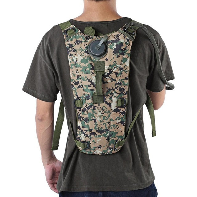 3L Hydration Backpack – Water-Resistant Oxford Fabric, Hands-Free Drinking Hose, Breathable Back Pad, Adjustable Unisex Fit