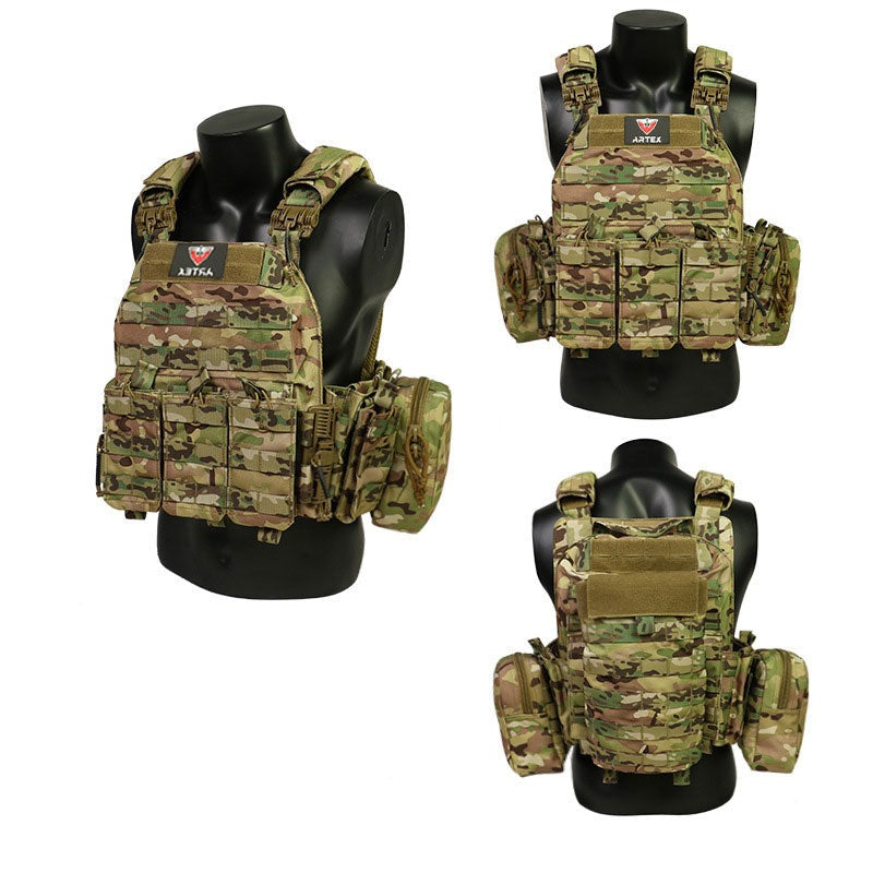 The Quick-Release Tactical Vest – 1000D Nylon, Full MOLLE System, Breathable Mesh, Water Bag Compartment | Black, Military Green & CP Camo