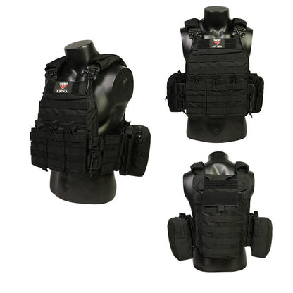 The Quick-Release Tactical Vest – 1000D Nylon, Full MOLLE System, Breathable Mesh, Water Bag Compartment | Black, Military Green & CP Camo
