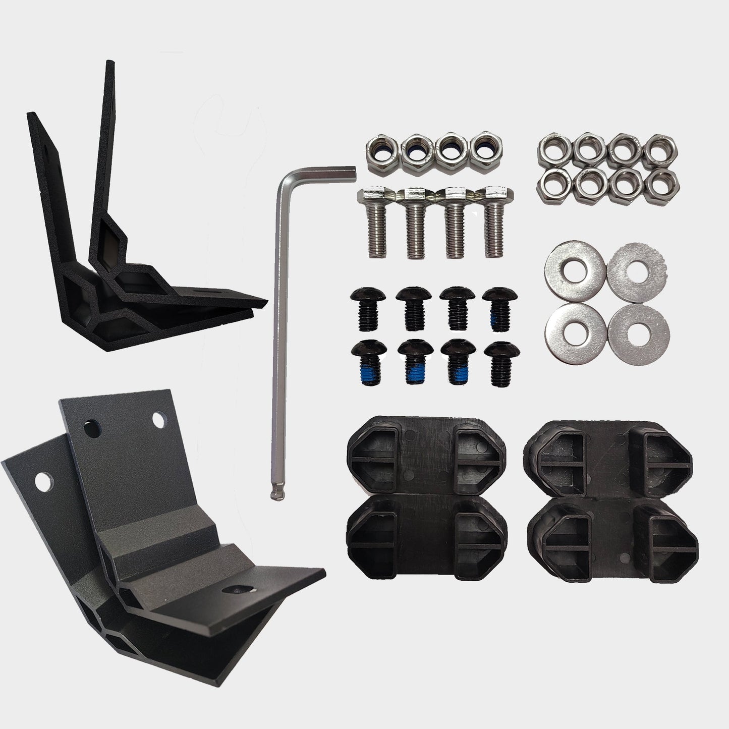 Roof Rack Mounting Kit for Rooftop Tent – Complete Hardware Set | Universal RTT Roof Rack Installation Kit