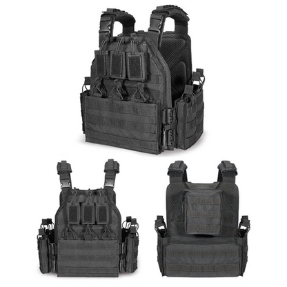 Olyyra Lightweight Quick-Dismantle Outdoor Vest – One-Way Release Buckle, 360° Protective Coverage, Detachable Sundry Bag & Mesh Shoulder Pad | Hiking, Camping & Backcountry Use