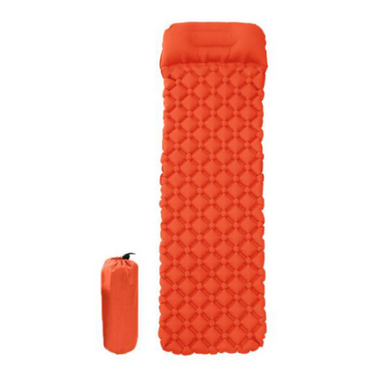 Inflatable Camping Air Mattress with Pillow – 500g Ultralight, 144 Flexible Air Cells, Dual-Layer Insulation, Leak-Proof Valve | Backpacking, Hiking & All-Season Camping