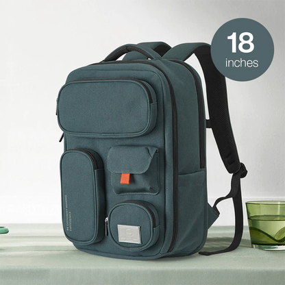 Olyyra Large Capacity Hiking Sport Backpack – 20–35L Polyester Laptop Daypack with Multi-Pocket Organization for Travel & Outdoor Use