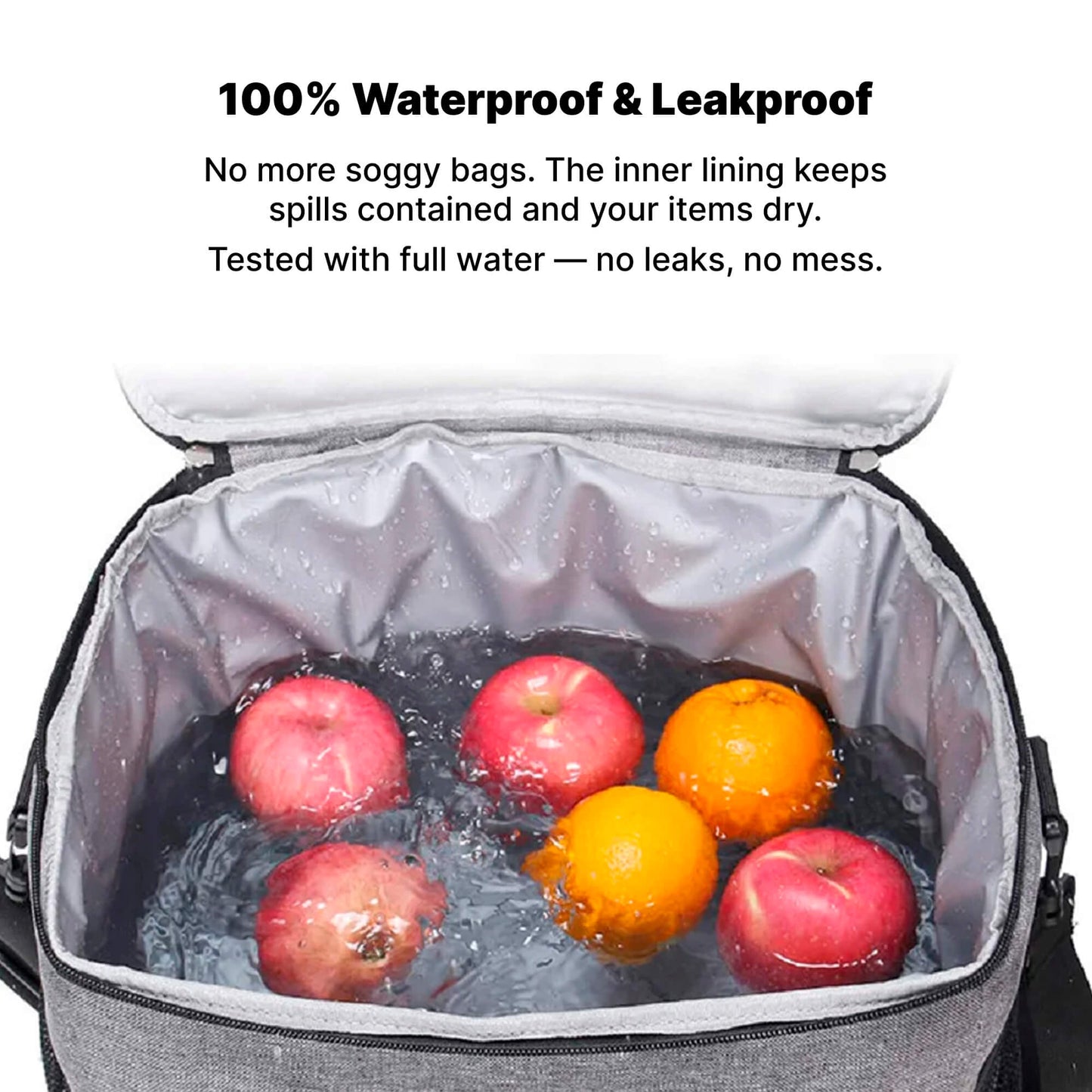 Olyyra 33L Collapsible Waterproof Cooler Tote Bag – 600D Oxford Fabric, Food-Grade PEVA + 8mm EPE Foam Insulation, Shoulder Strap | Picnics, Beach, Camping & Festivals
