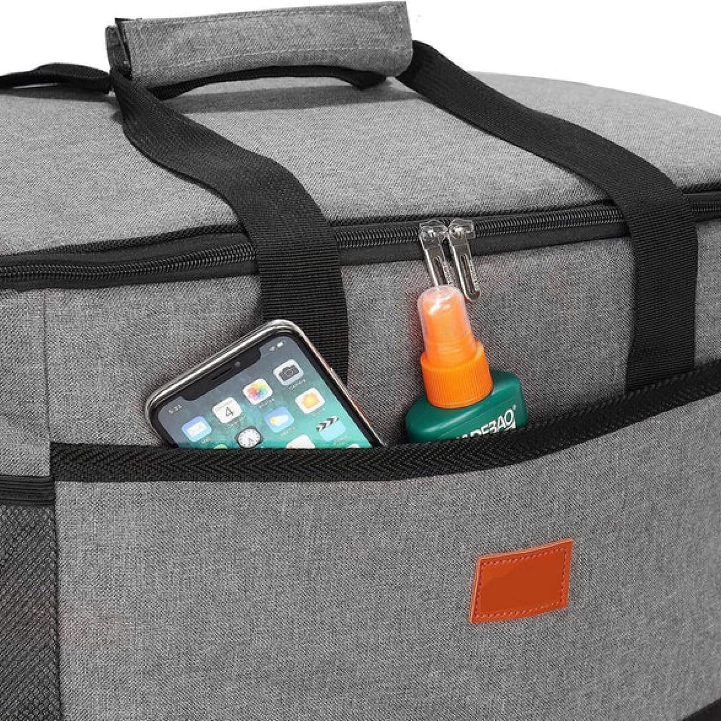 Olyyra 33L Collapsible Waterproof Cooler Tote Bag – 600D Oxford Fabric, Food-Grade PEVA + 8mm EPE Foam Insulation, Shoulder Strap | Picnics, Beach, Camping & Festivals