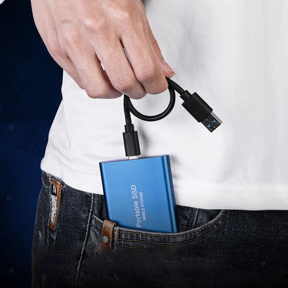 Olyyra Ultra-Compact 1TB Portable SSD – Shockproof Metal Shell, LED Indicator Light, USB 3.1 Plug & Play, No External Power | Daily Office Use, Travel & File Backup