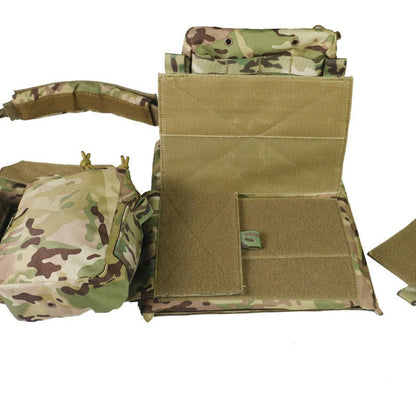 The Quick-Release Tactical Vest – 1000D Nylon, Full MOLLE System, Breathable Mesh, Water Bag Compartment | Black, Military Green & CP Camo