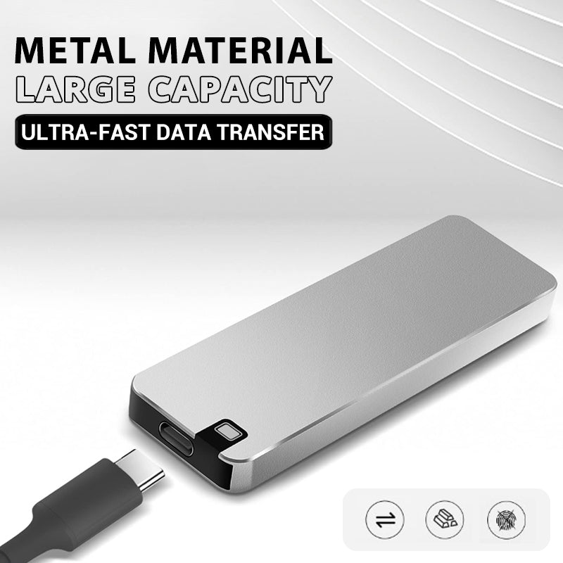 Olyyra Rugged Portable External SSD – USB 3.2 Gen 1, Shock-Resistant Aluminum Casing, Reinforced Internal Structure