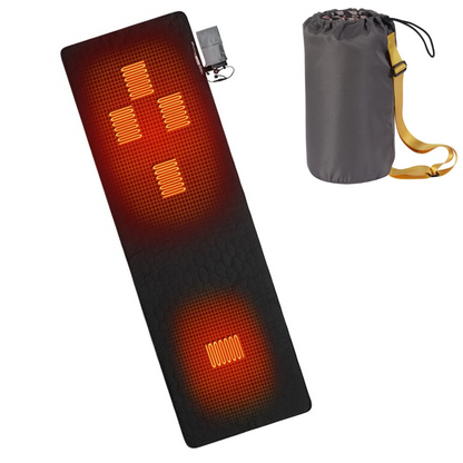 Electric Heated Sleeping Pad – 3 Temperature Levels, 5-Zone Wire Heating, 750g