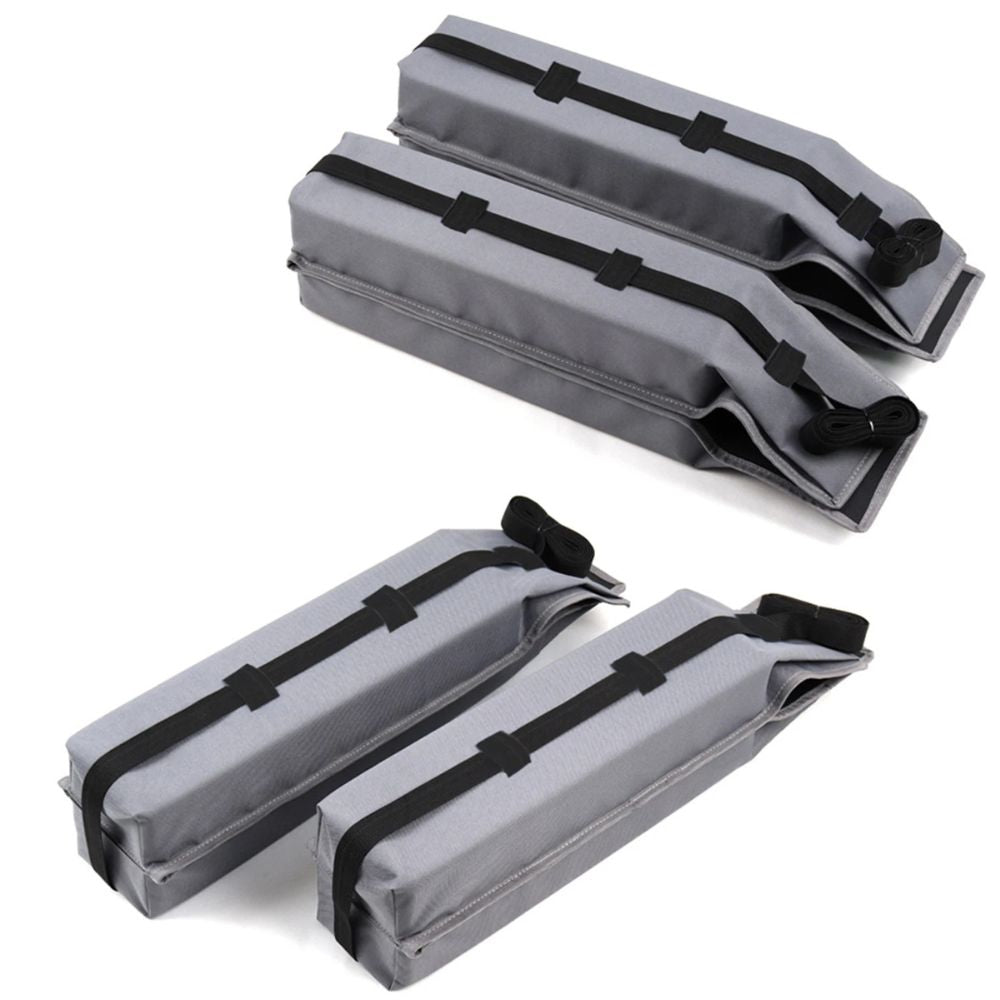 Olyyra Universal Soft Roof Rack Pads – High-Density Foam + Oxford Fabric, 2 Heavy-Duty Straps, Anti-Slip, Tool-Free Install | Kayak, Surfboard, Canoe & Luggage Car Transport