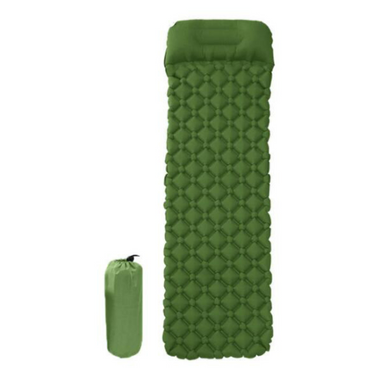 Inflatable Camping Air Mattress with Pillow – 500g Ultralight, 144 Flexible Air Cells, Dual-Layer Insulation, Leak-Proof Valve | Backpacking, Hiking & All-Season Camping