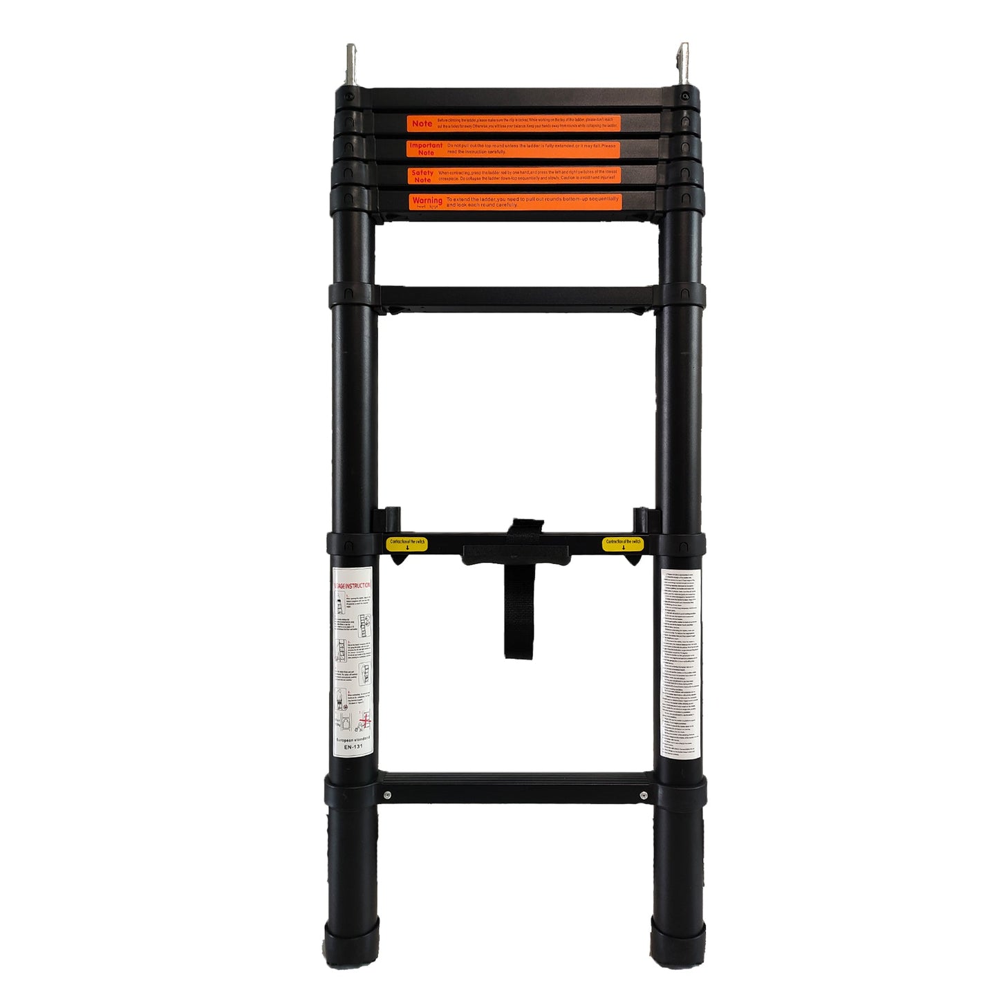 Olyyra Telescopic Ladder for Rooftop Tent – 7'6.5'' Standard & 10'6'' Extended | Slanted & Wide Versions for RTT Access