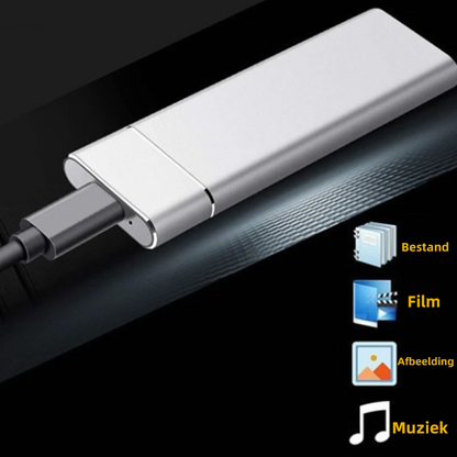 Olyyra Portable External SSD – Up to 520 MB/s Read/Write, Durable Aluminum Alloy, USB-C/USB 3.1, 1TB & 2TB | Windows, Android & Multi-Device Compatible