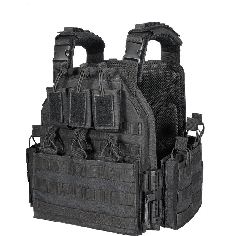 Olyyra Lightweight Quick-Dismantle Outdoor Vest – One-Way Release Buckle, 360° Protective Coverage, Detachable Sundry Bag & Mesh Shoulder Pad | Hiking, Camping & Backcountry Use