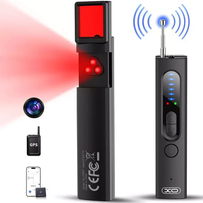 Olyyra Advanced Hidden Camera & GPS Detector – Military-Grade RF Detection, 1MHz–6.5GHz Range, 25-Hour Battery, 6 Sensitivity Levels for Hotel, Airbnb & Travel Privacy