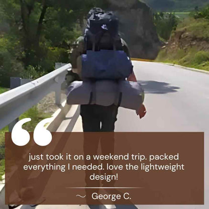 Olyyra | 60L Waterproof Hiking Backpack | Lightweight, Ergonomic Design & Smart Storage for Day Hikes and Expeditions