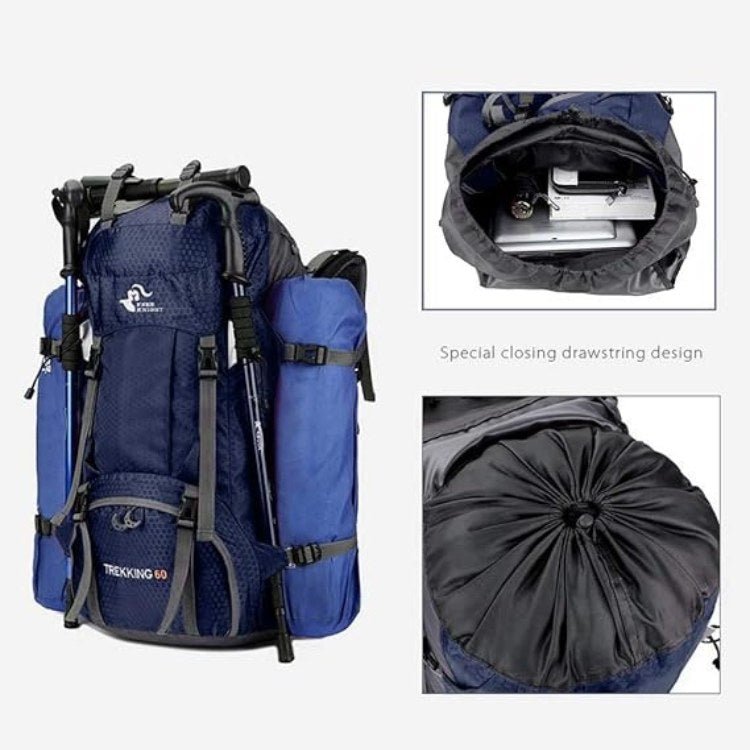 Olyyra | 60L Waterproof Hiking Backpack | Lightweight, Ergonomic Design & Smart Storage for Day Hikes and Expeditions