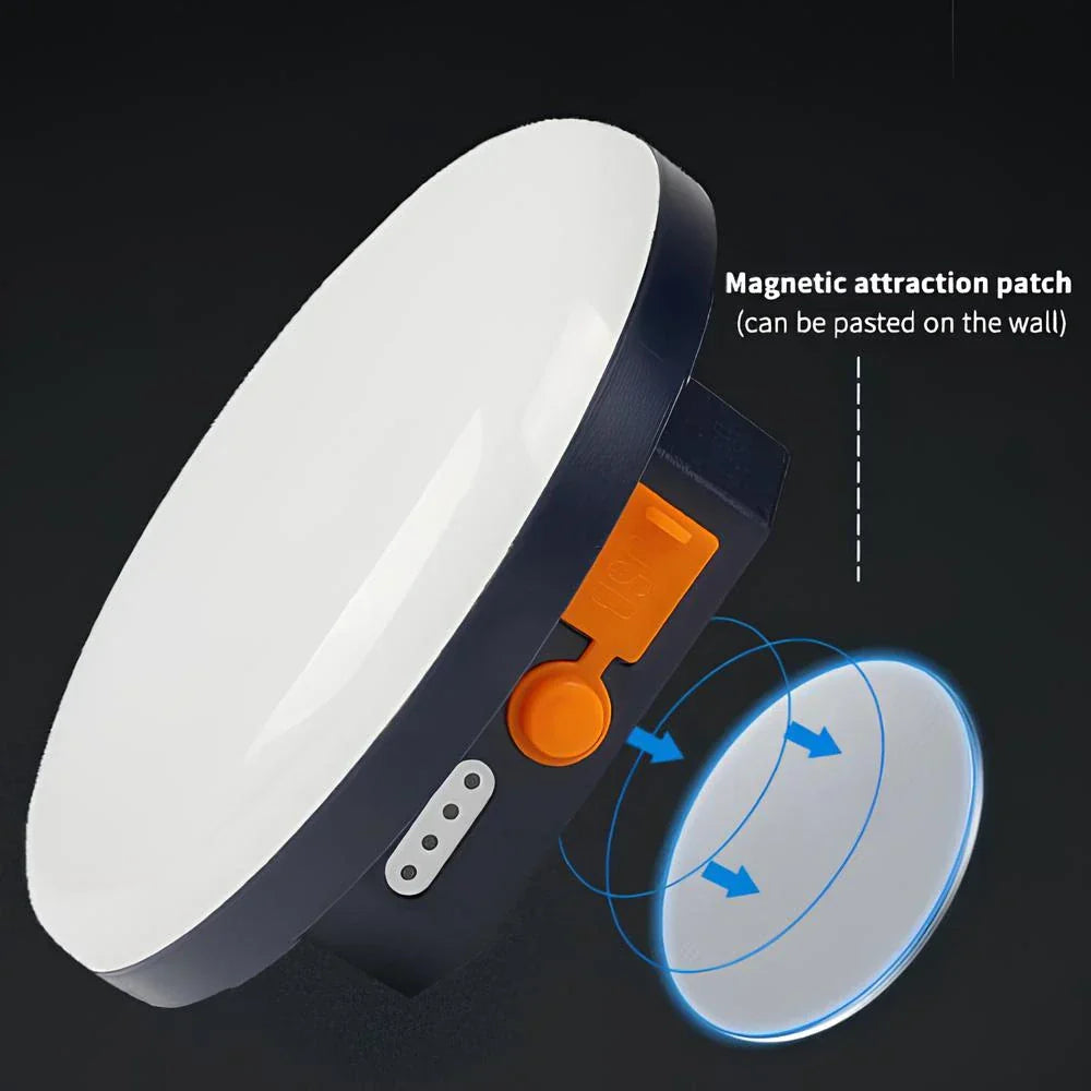 Olyyra Multifunctional Hiking Power Bank & Camp Light – 6600mAh, 24-Hour Runtime, IP45 Waterproof, 30 LEDs, Magnetic Hangable Design, USB-A Output | Camping, Hiking & Outdoor Adventures