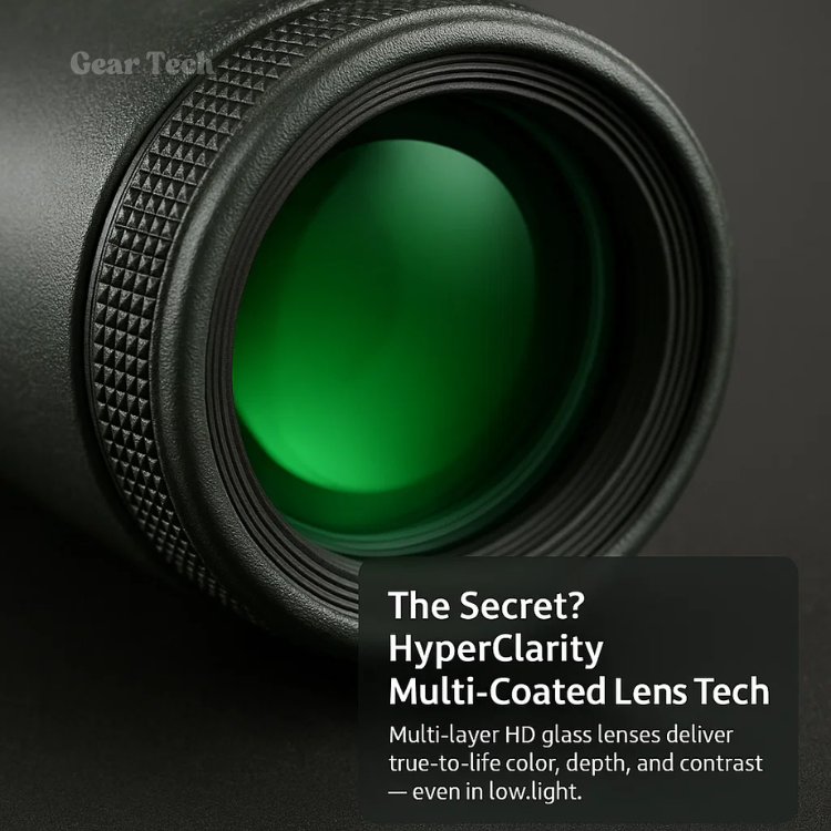 600x Ultra-Zoom HD Monocular Telescope – Multi-Coated HD Glass, Smartphone Attachment, Weatherproof & Shockproof, Under 200g | Hiking, Birdwatching, Sports Events & Wildlife Viewing