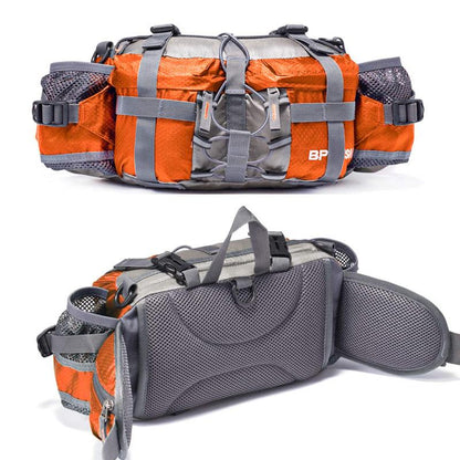 Olyyra Outdoor Hiking Hip Bag – 5L Waterproof Nylon Waist Pack with Dual Bottle Holders & 3 Carry Styles for Trail, Running & Travel
