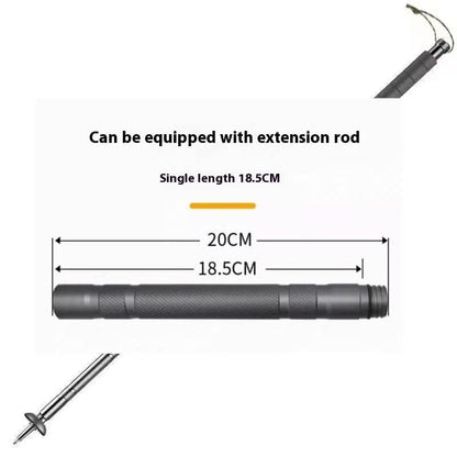 Olyyra Tactical Folding Trekking Pole – Multi-Tool Survival Hiking Staff with Knife, Fire Starter, Compass & Emergency Tools for Camping & Bushcraft