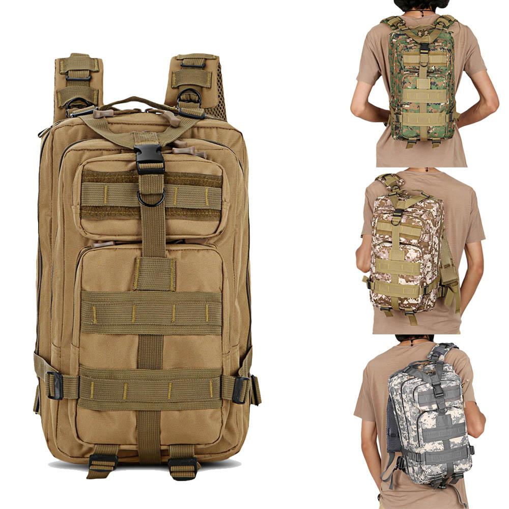 Olyyra Military Tactical Backpack 25L – Wear-Resistant, MOLLE System, Multi-Pocket, Padded Straps | Camping, Hiking, Travel & Outdoor Adventures