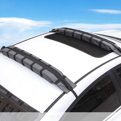 Olyyra Universal Soft Roof Rack Pads – High-Density Foam + Oxford Fabric, 2 Heavy-Duty Straps, Anti-Slip, Tool-Free Install | Kayak, Surfboard, Canoe & Luggage Car Transport