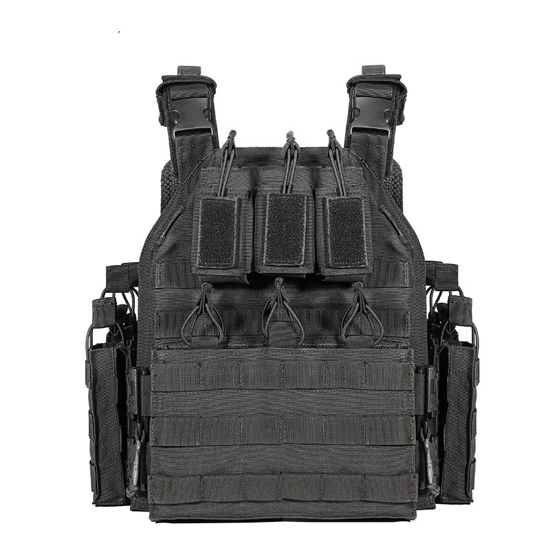 Olyyra Lightweight Quick-Dismantle Outdoor Vest – One-Way Release Buckle, 360° Protective Coverage, Detachable Sundry Bag & Mesh Shoulder Pad | Hiking, Camping & Backcountry Use