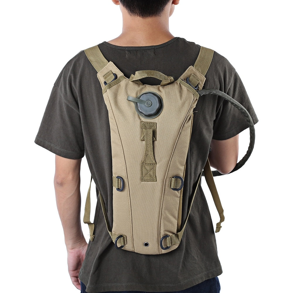 3L Hydration Backpack – Water-Resistant Oxford Fabric, Hands-Free Drinking Hose, Breathable Back Pad, Adjustable Unisex Fit