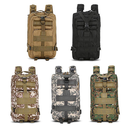 Olyyra Military Tactical Backpack 25L – Wear-Resistant, MOLLE System, Multi-Pocket, Padded Straps | Camping, Hiking, Travel & Outdoor Adventures