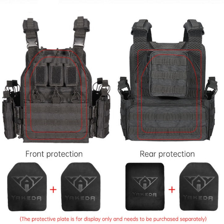 Olyyra Lightweight Quick-Dismantle Outdoor Vest – One-Way Release Buckle, 360° Protective Coverage, Detachable Sundry Bag & Mesh Shoulder Pad | Hiking, Camping & Backcountry Use