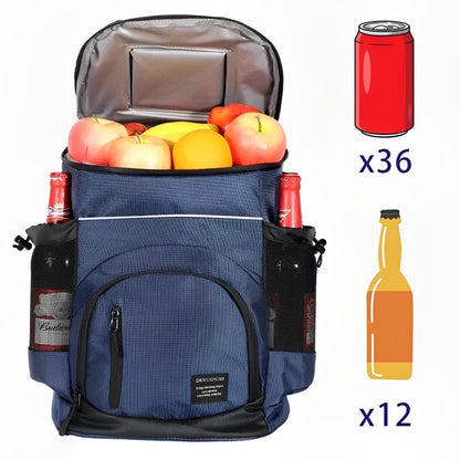 Olyyra Insulated Backpack Cooler Bag – 33L Capacity, Holds 36 Cans or 12 Bottles, Leakproof, Padded Adjustable Straps | Camping, Beach, Hiking & Picnics