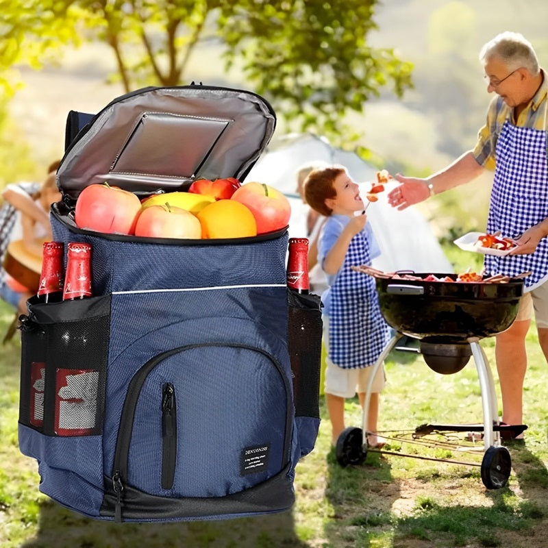 Olyyra Insulated Backpack Cooler Bag – 33L Capacity, Holds 36 Cans or 12 Bottles, Leakproof, Padded Adjustable Straps | Camping, Beach, Hiking & Picnics