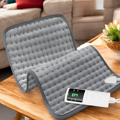 Olyyra Infrared Electric Heating Pad – 9 Adjustable Heat Settings (28–51°C), Moist & Dry Therapy, 0.5–2H Timer, Soft Micro-Plush | Back, Knee, Shoulder & Period Pain Relief