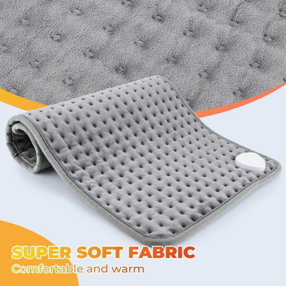 Olyyra Infrared Electric Heating Pad – 9 Adjustable Heat Settings (28–51°C), Moist & Dry Therapy, 0.5–2H Timer, Soft Micro-Plush | Back, Knee, Shoulder & Period Pain Relief