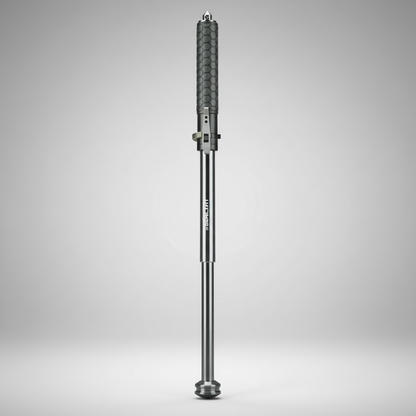 Olyyra Auto-Deploy Hiking Walking Stick – Lightweight Alloy Trekking Pole with Anti-Slip Grip for Trail, Camping & Outdoor Safety