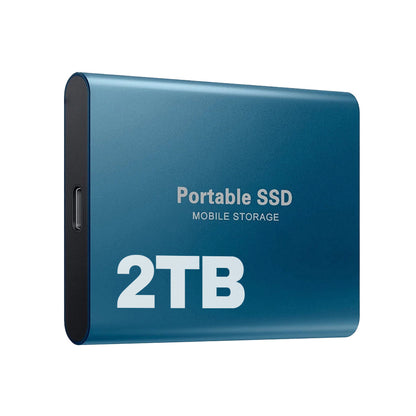Olyyra 2TB USB-C External SSD – USB 3.1 Type-C, Lightning-Fast Boot & Load Speeds, Compact & Energy-Efficient