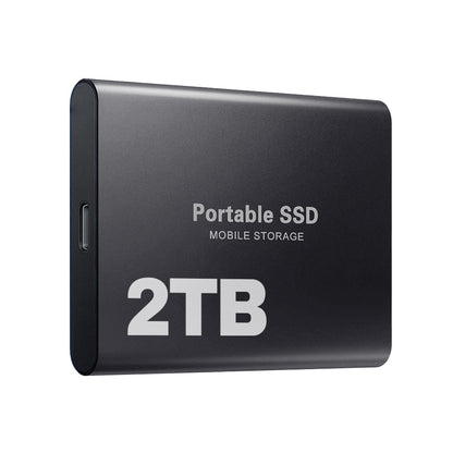 Olyyra 2TB USB-C External SSD – USB 3.1 Type-C, Lightning-Fast Boot & Load Speeds, Compact & Energy-Efficient